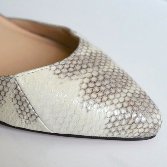 NWOT Loeffler Randall | 'Rae D'Orsay' Snakeskin & Suede Wedge Heels 7 + Dust Bag - Picture 2 of 16